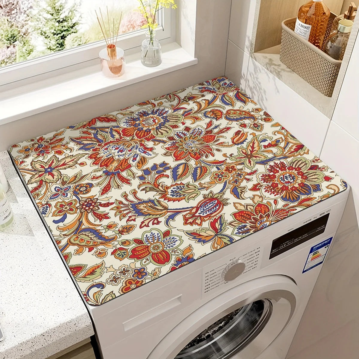Anti Slip Microfiber Appliance Mat for Washer and Dryer