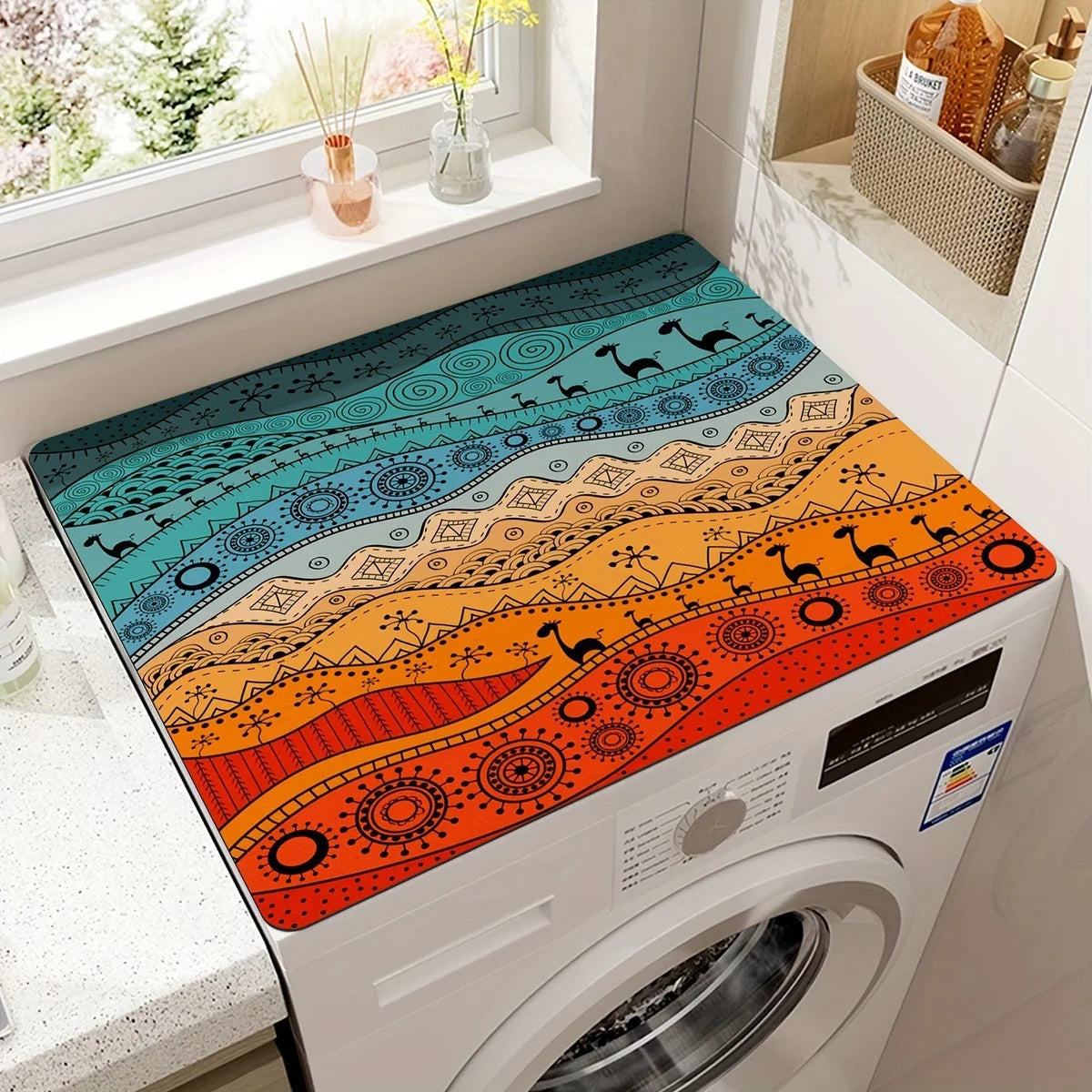 Anti Slip Microfiber Appliance Mat for Washer and Dryer