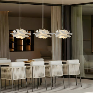 Ninfea Sculptural Layered Lotus Petal Pendant Light