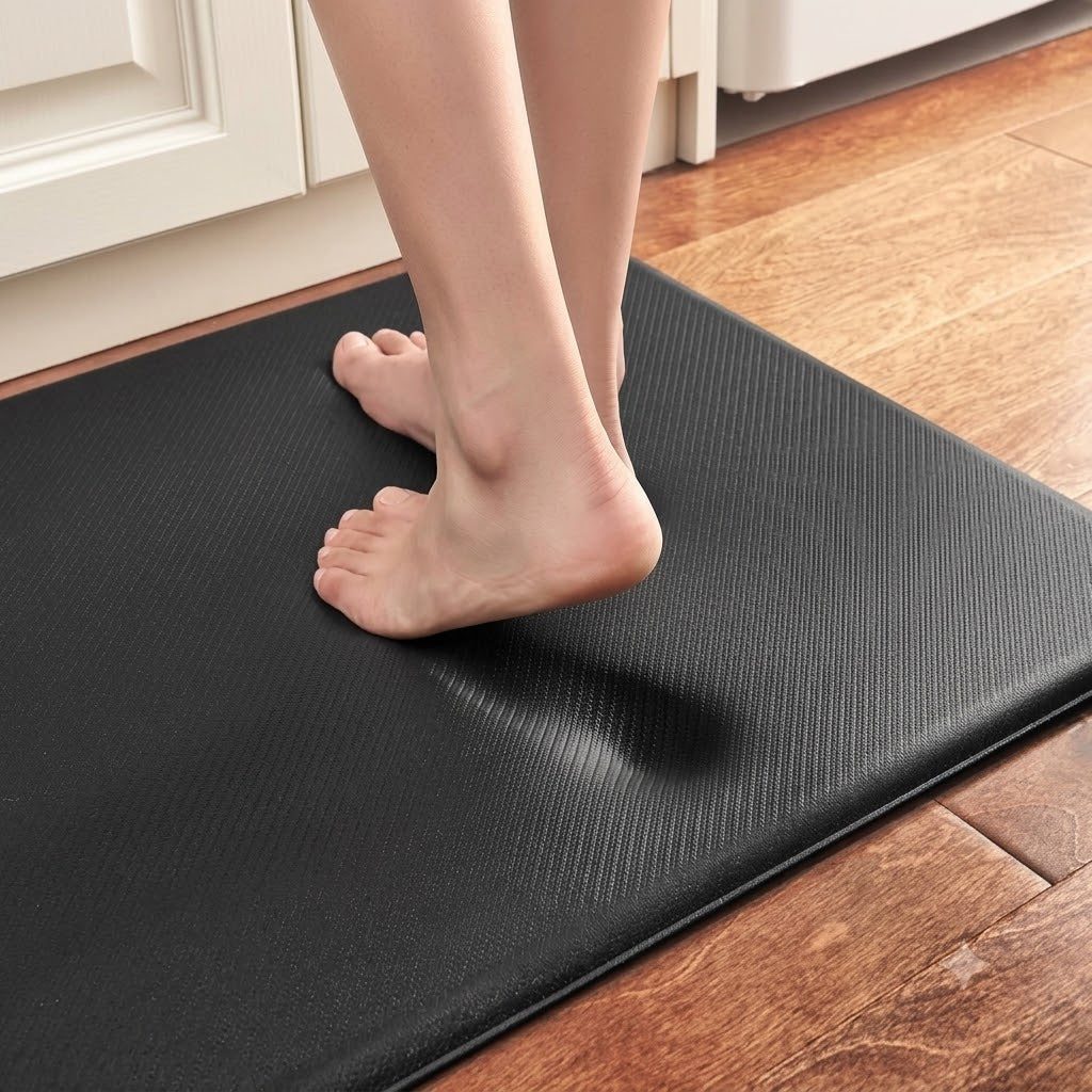 Comfort Anti-Fatigue Non-Slip Kitchen Mat - Red - white background v4