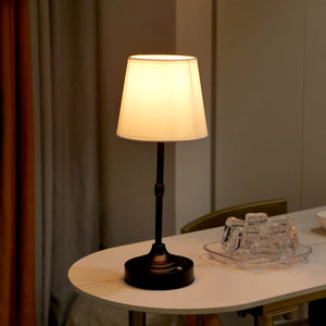 Elise Dimmable Brushed Fabric Shade Cordless Table Lamp