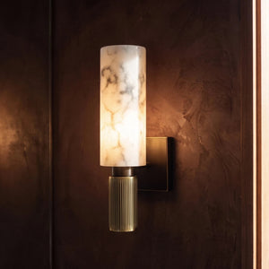 Veyra Sculptural Diffused Alabaster Wall Lamp