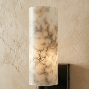 Veyra Sculptural Diffused Alabaster Wall Lamp