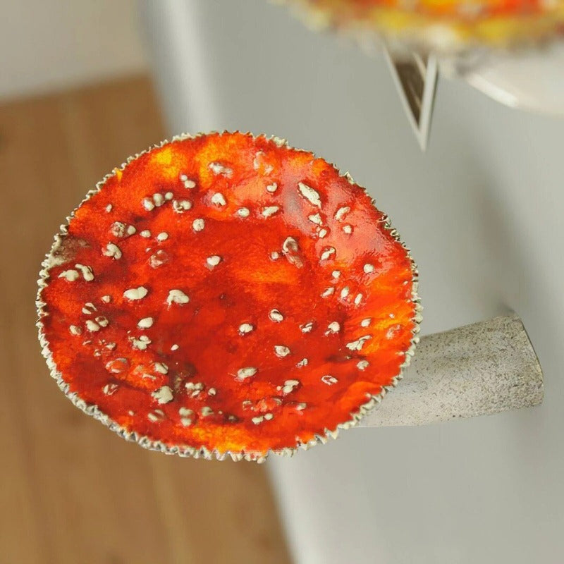 Amanita Mushroom Floating Wall Shelf