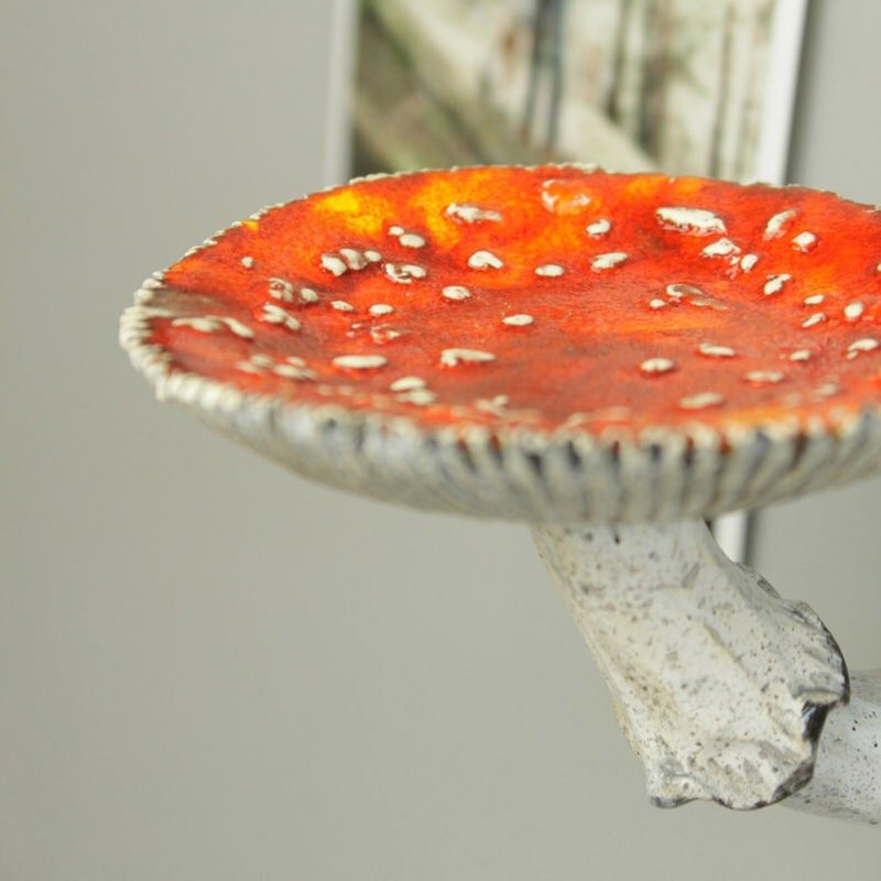 Amanita Mushroom Floating Wall Shelf