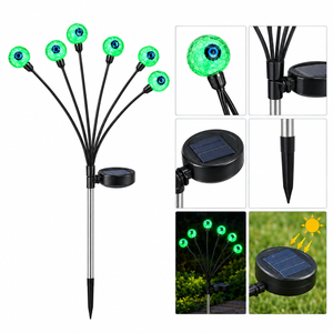 Solar LED Glowing Eye Orbs for Halloween Gardens