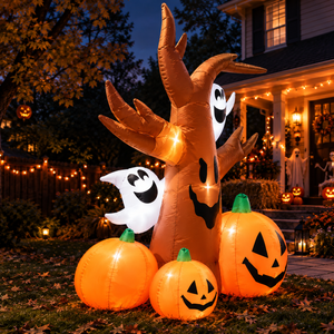 Inflatable Pumpkin Tree for Halloween Yard Decor
