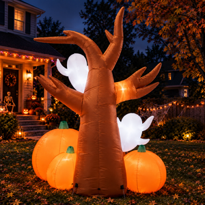 Inflatable Pumpkin Tree for Halloween Yard Decor