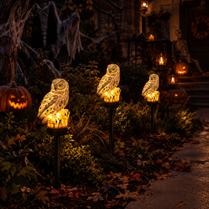 Solar Owl Garden Stake Light for Outdoor Pathways