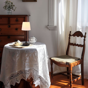 Elise Dimmable Brushed Fabric Shade Cordless Table Lamp