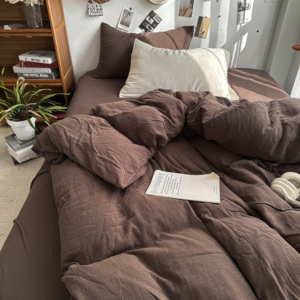 Earthy Tones Beige and Brown Bedding Set