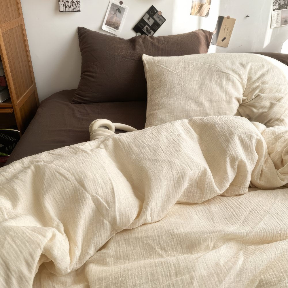 Earthy Tones Beige and Brown Bedding Set