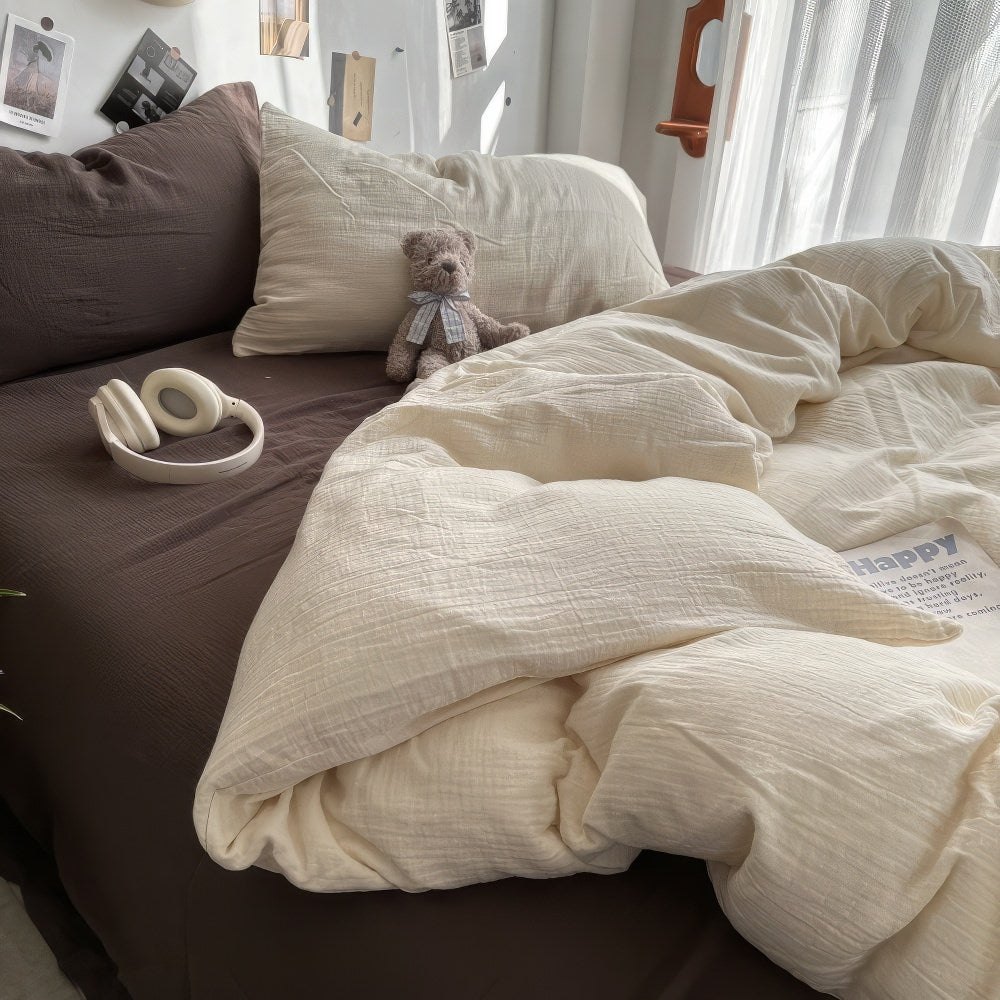 Earthy Tones Beige and Brown Bedding Set