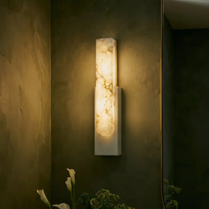 Marisse Minimalist Slender LED Alabaster Wall Lamp