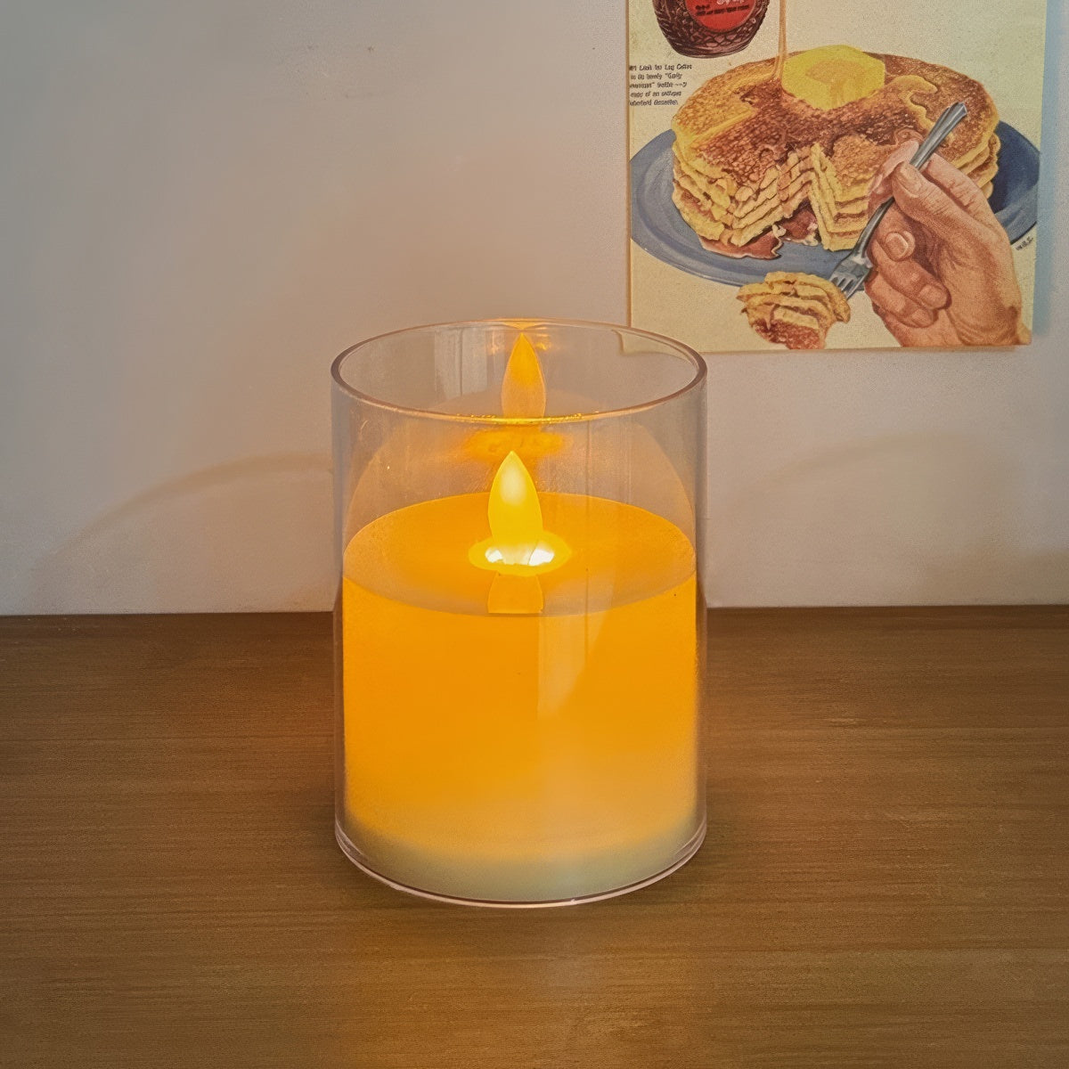 Rivelle Warm Glow LED Flameless Glass Candles