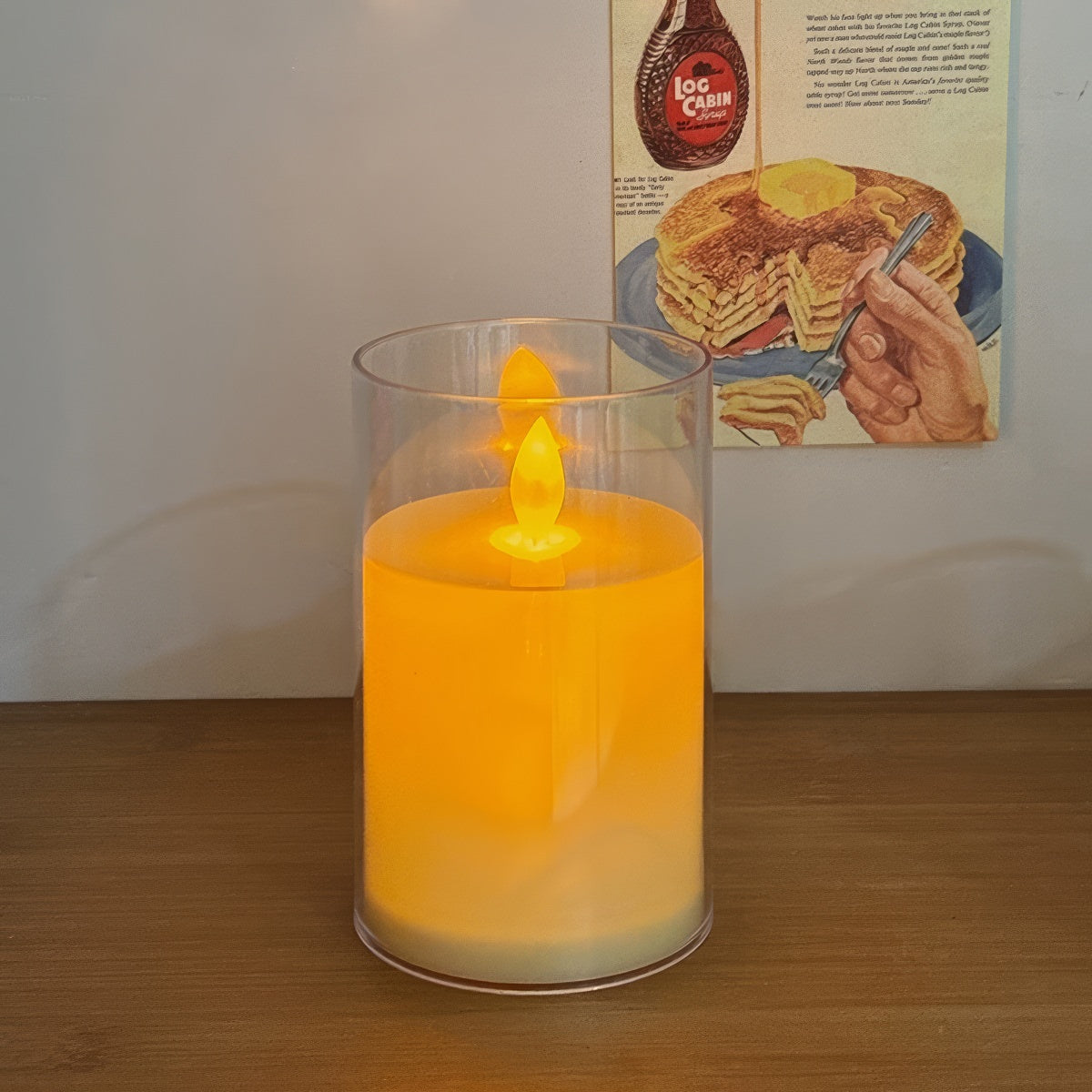Rivelle Warm Glow LED Flameless Glass Candles