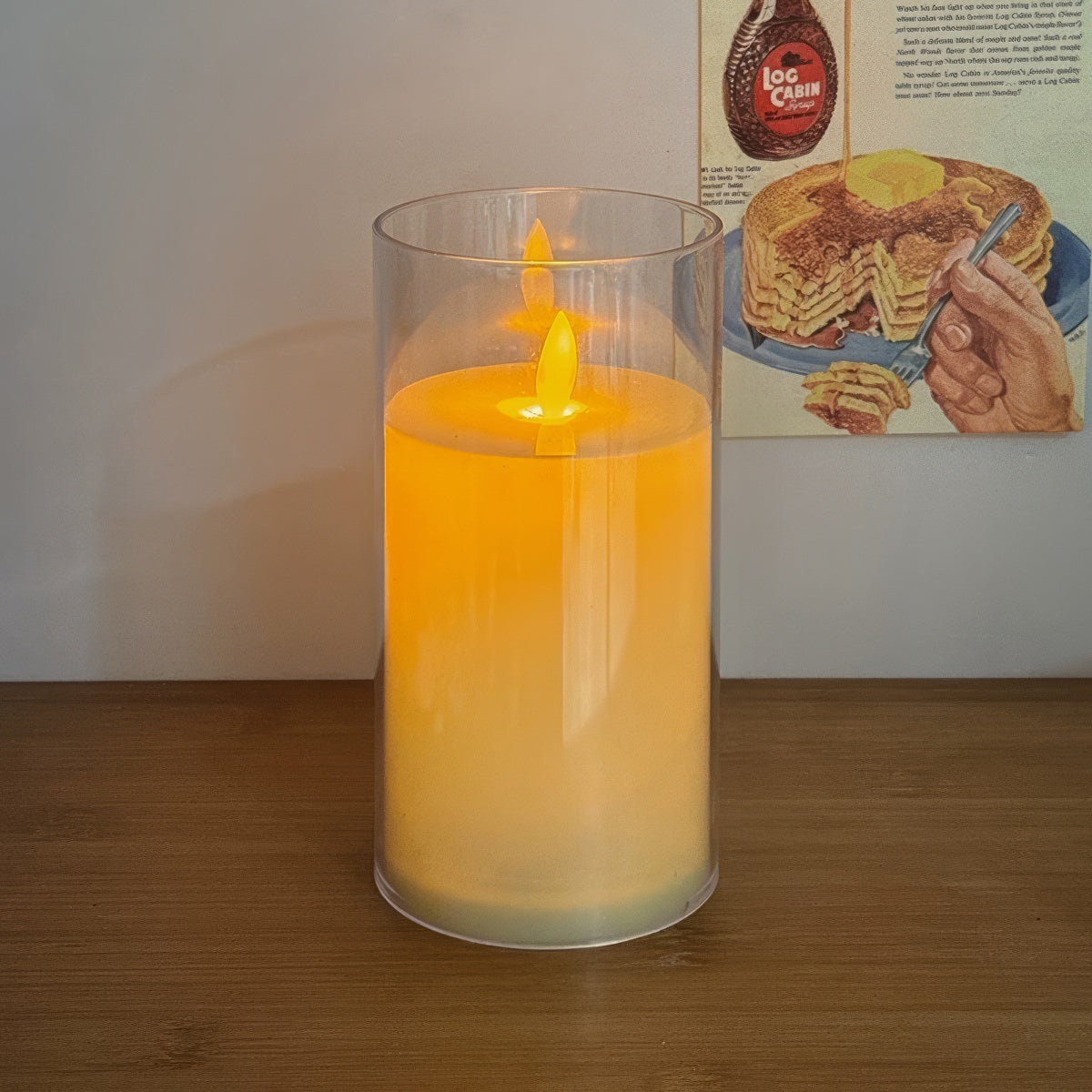 Rivelle Warm Glow LED Flameless Glass Candles