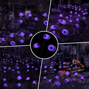 Solar LED Glowing Eye Orbs for Halloween Gardens