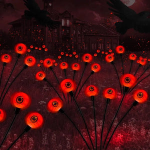 Solar LED Glowing Eye Orbs for Halloween Gardens
