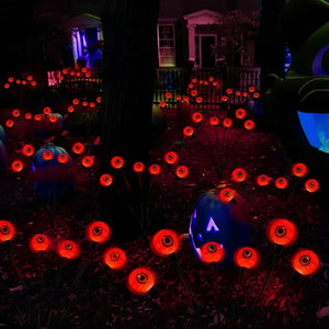 Solar LED Glowing Eye Orbs for Halloween Gardens