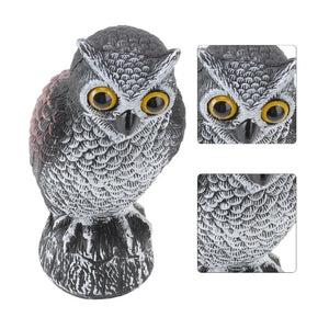 Realistic Owl Statue for Halloween Yard Decor