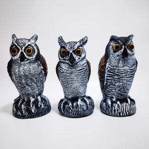 Realistic Owl Statue for Halloween Yard Decor