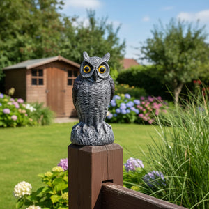 Realistic Owl Statue for Halloween Yard Decor