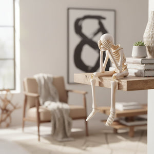 Skeleton Figurine for Halloween Table Decor