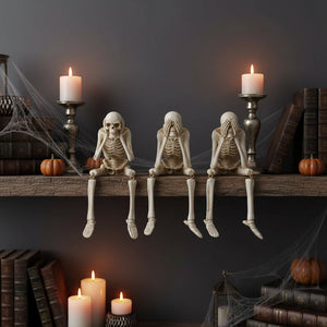 Skeleton Figurine for Halloween Table Decor