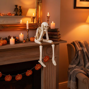Skeleton Figurine for Halloween Table Decor