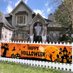 Happy Halloween Banner for Outdoor Yard Decor