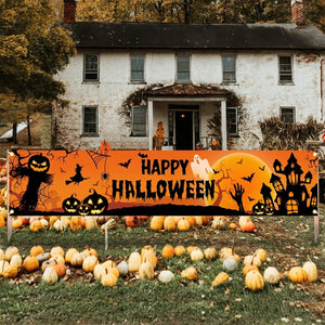 Happy Halloween Banner for Outdoor Yard Decor