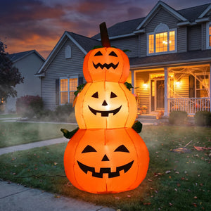 Inflatable Pumpkin Stack for Halloween Lawn Decor