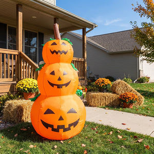 Inflatable Pumpkin Stack for Halloween Lawn Decor