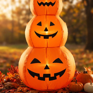 Inflatable Pumpkin Stack for Halloween Lawn Decor