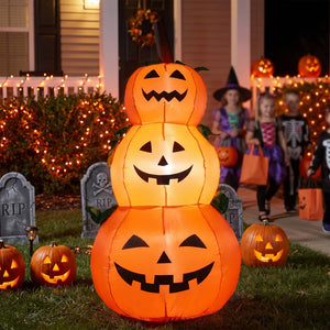 Inflatable Pumpkin Stack for Halloween Lawn Decor