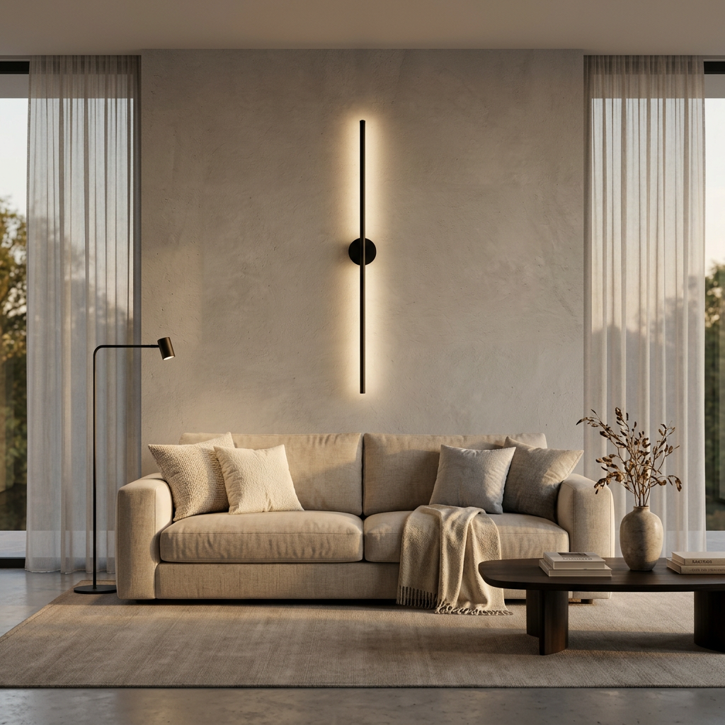 Lune Circular Wall Sconce on white background