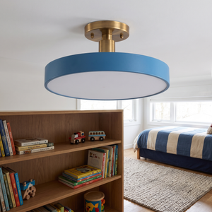 Miella Flush Mount Ceiling Light Blue