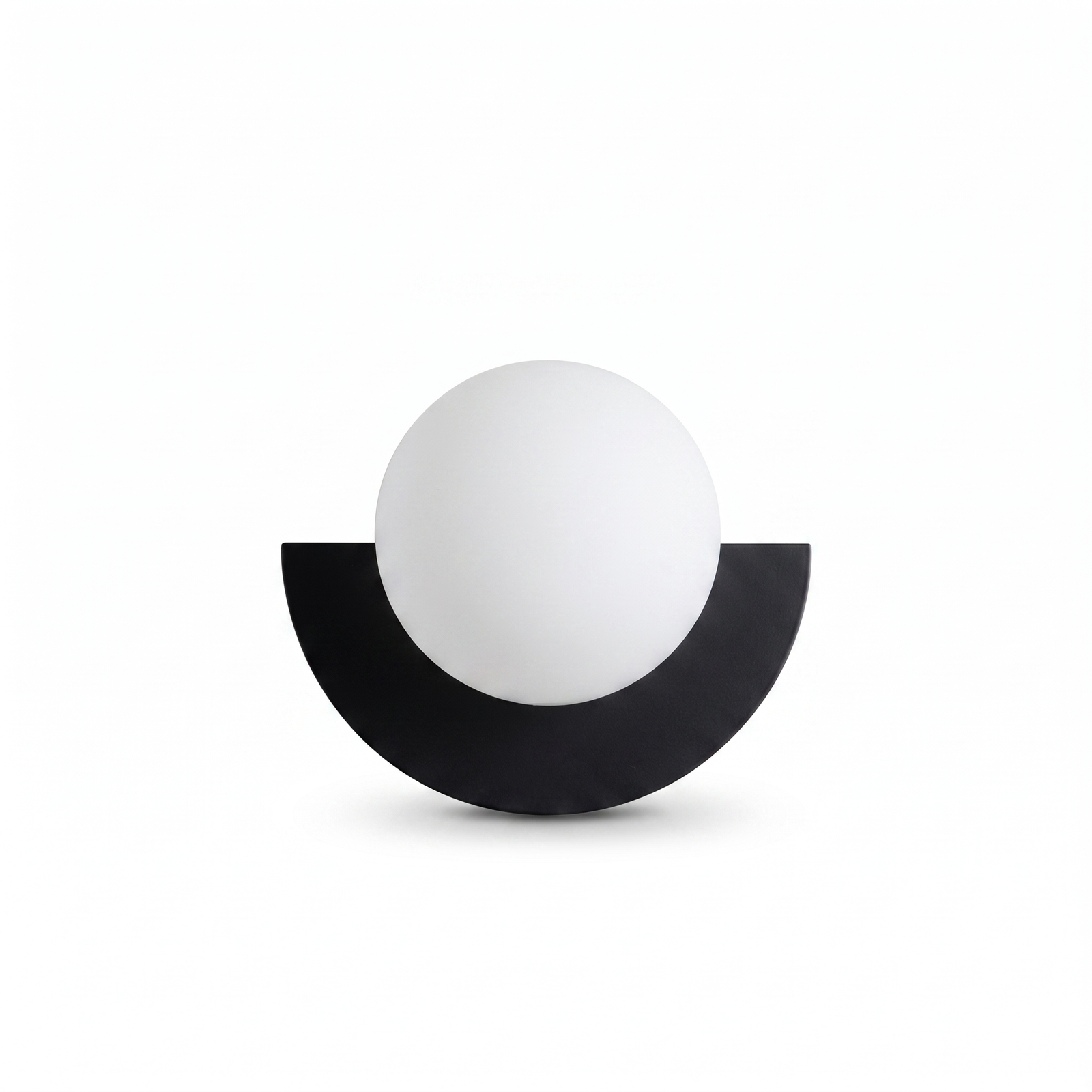 Orbella Wall Sconce Black - white background