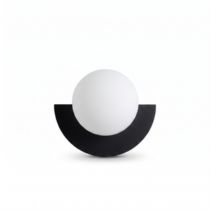 Orbella Wall Sconce Black - white background