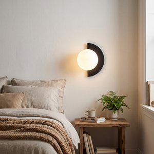 Orbella Wall Sconce in bedroom