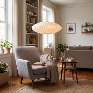 Solene Pendant Light in reading nook