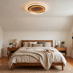 Norra Flush Mount Ceiling Light in bedroom