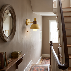 Amelie Wall Sconce on staircase landing