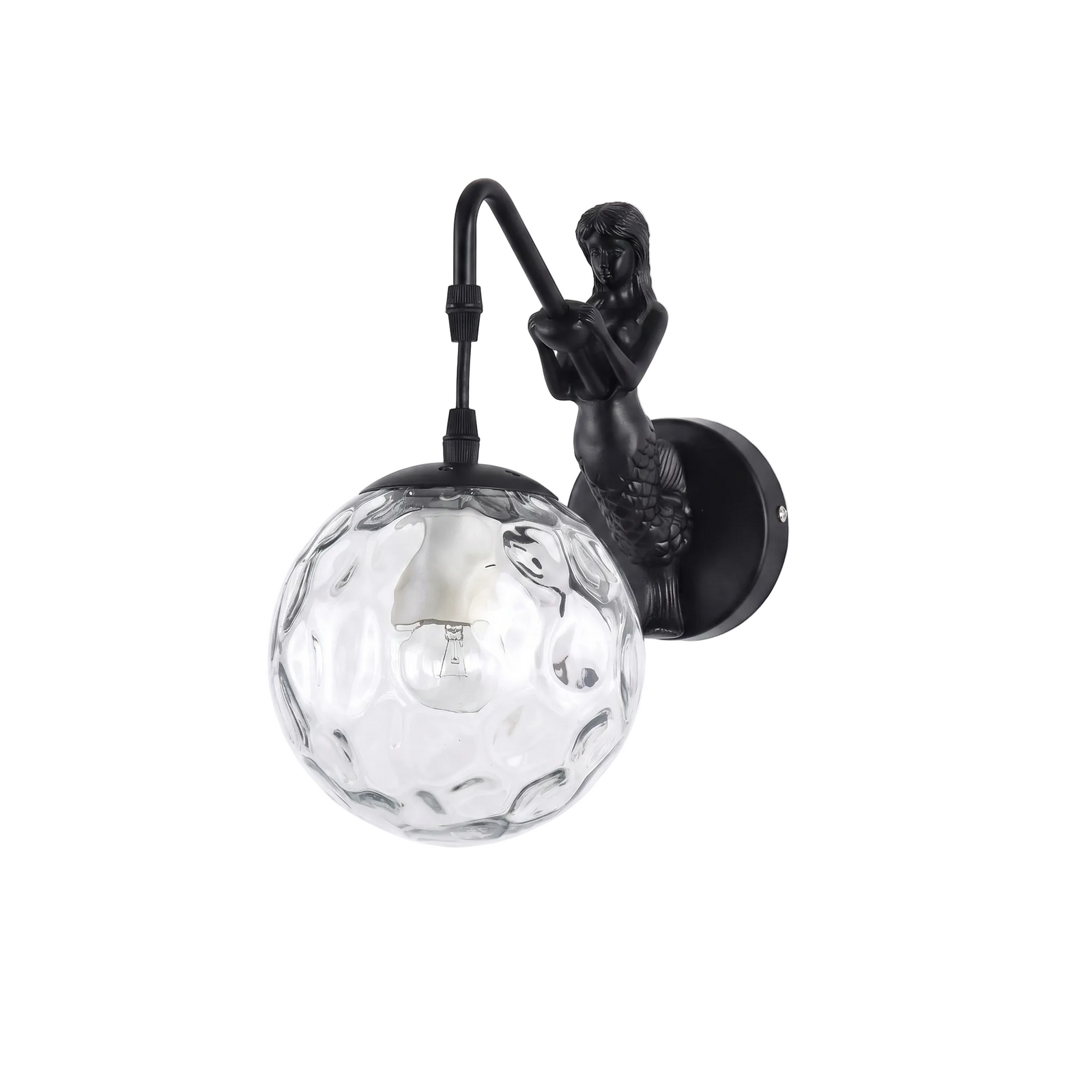 Sirena Wall Sconce Black Clear hero