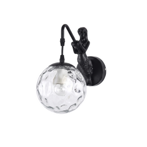 Sirena Wall Sconce Black Clear hero