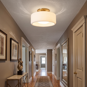 Verano Flush Mount Ceiling Light in hallway