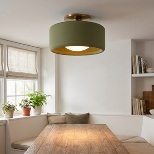 Verano Flush Mount Ceiling Light - Green