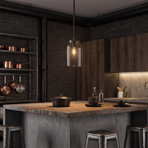 Halden Morandi Pendant Light - Smoke Glass