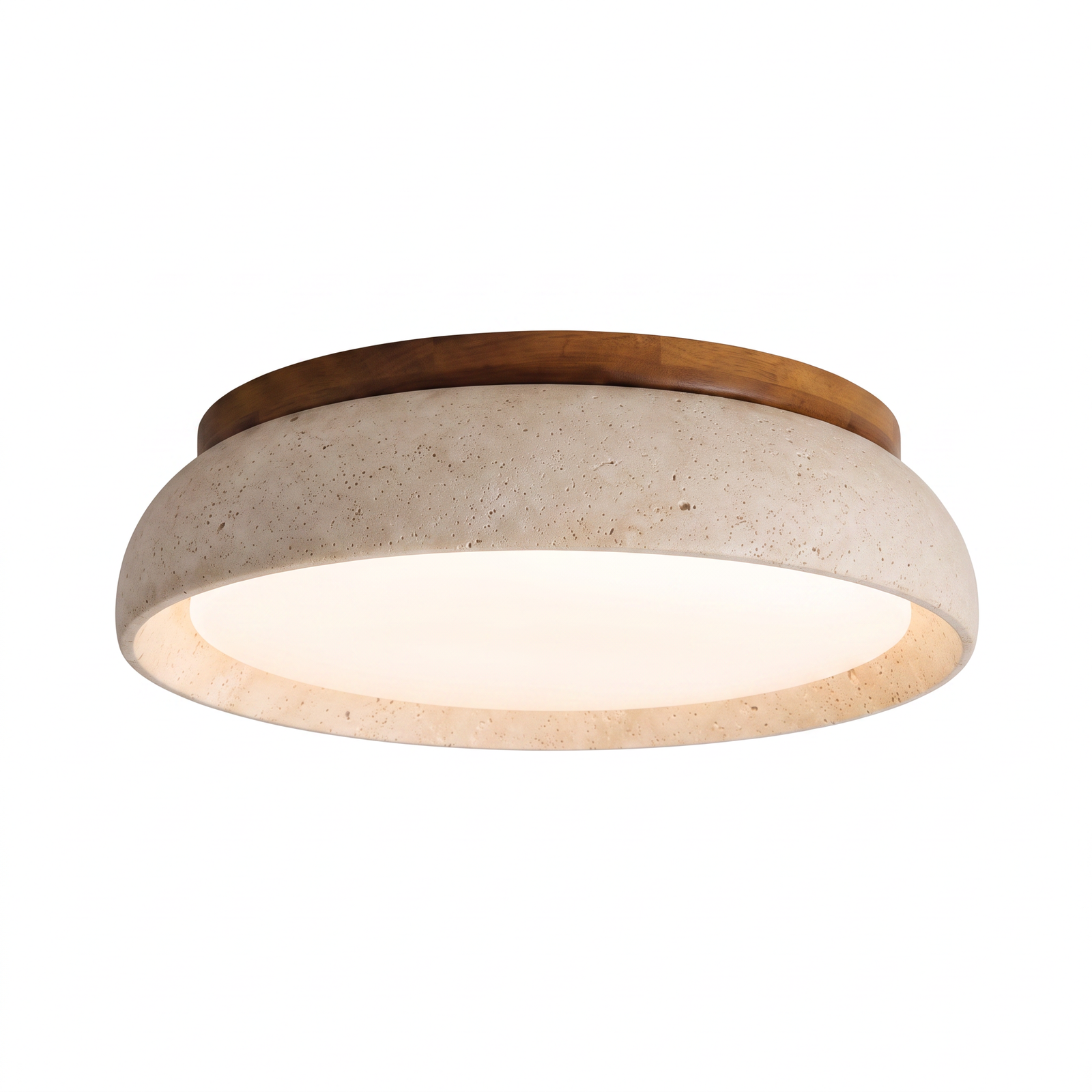 Calder Travertine Ceiling Light - hero